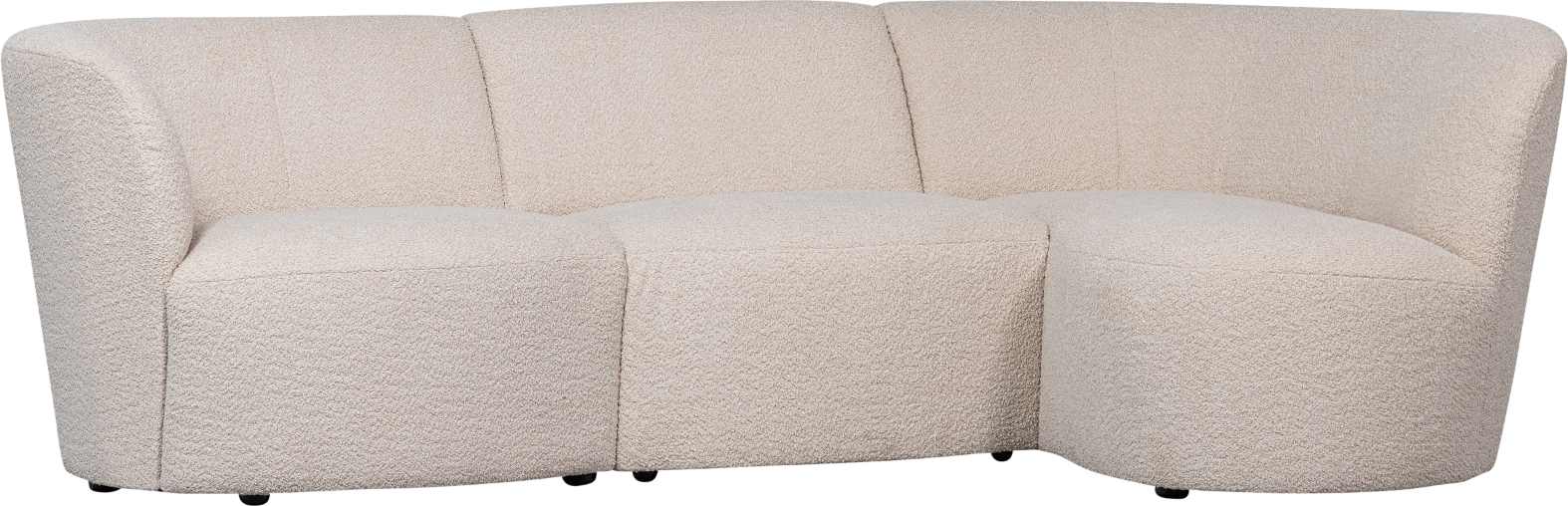 Creme Coco Personers Højrevendt H70x138x230 Woood Sofa