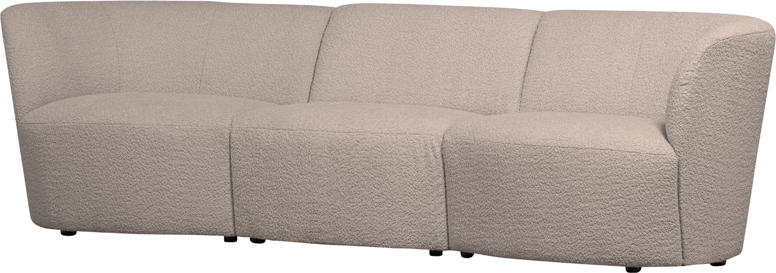 Sand Coco Personers H70x72x227 Woood Sofa