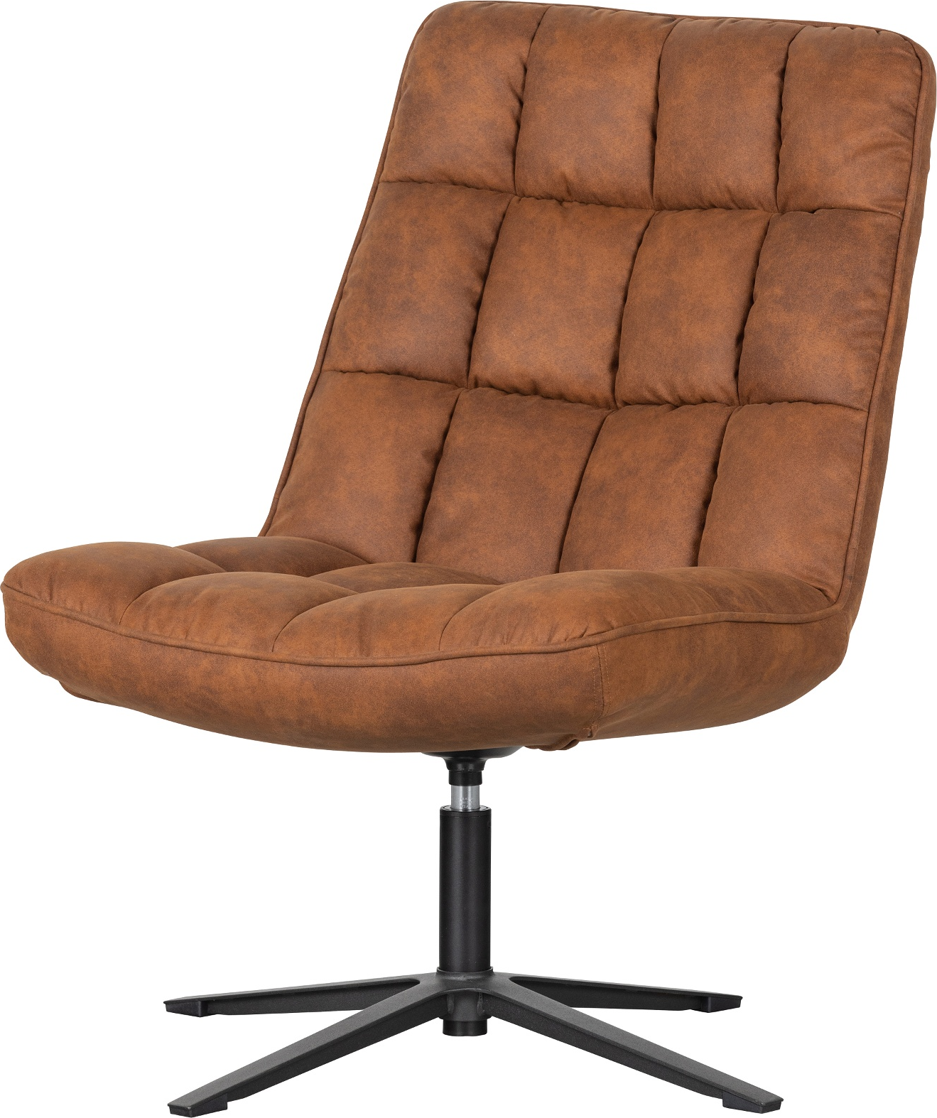 Cognac Collection Dirkje H101x85x70 Woood Lænestol