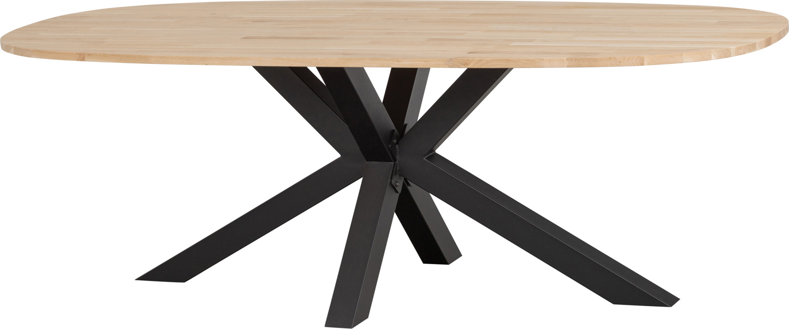 Ubehandlet Tablo Ovale H75x90x220 Egetræ Woood Spisebord