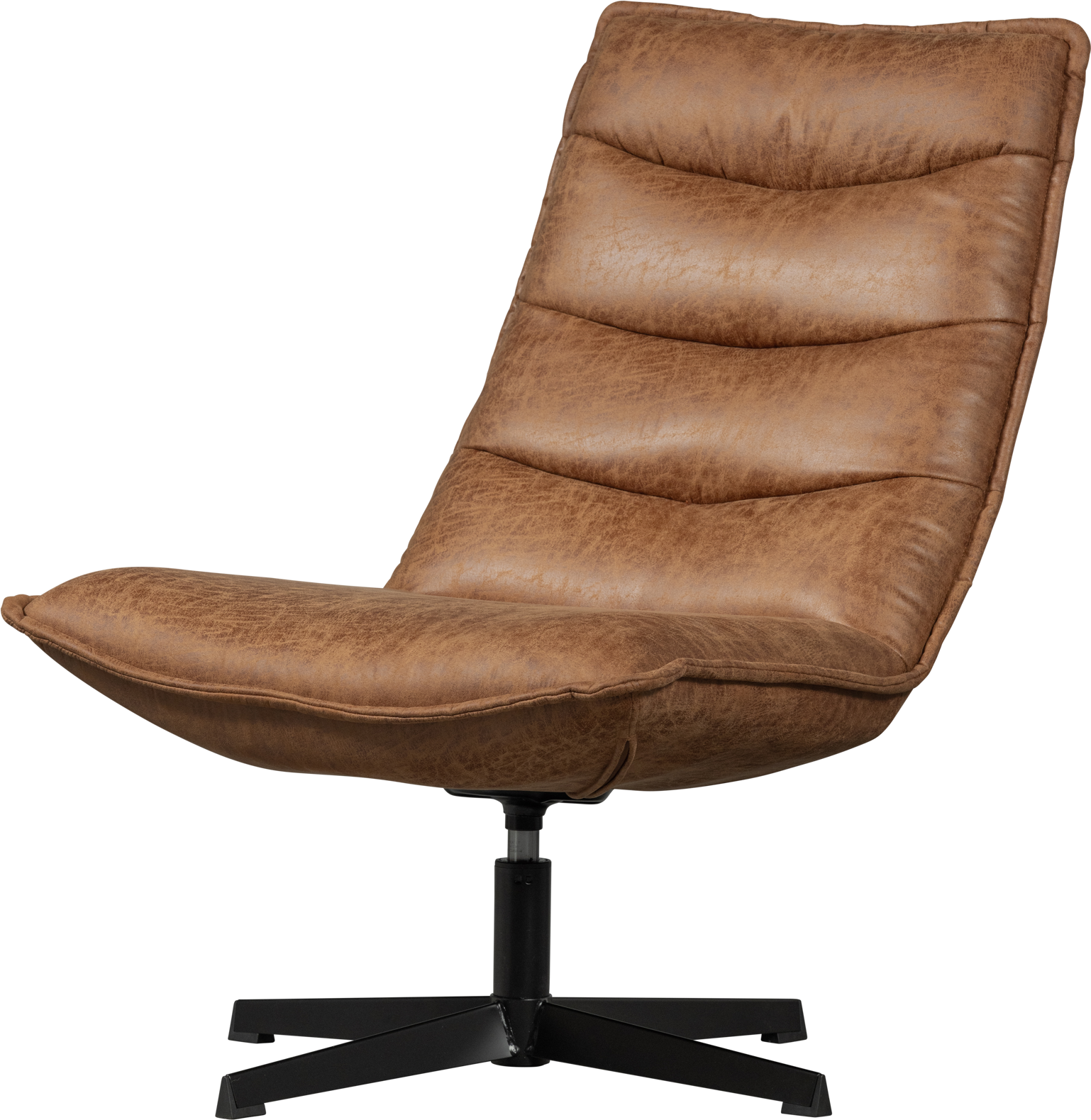 Cognac Collection Nika H92x92x65 Woood Lænestol