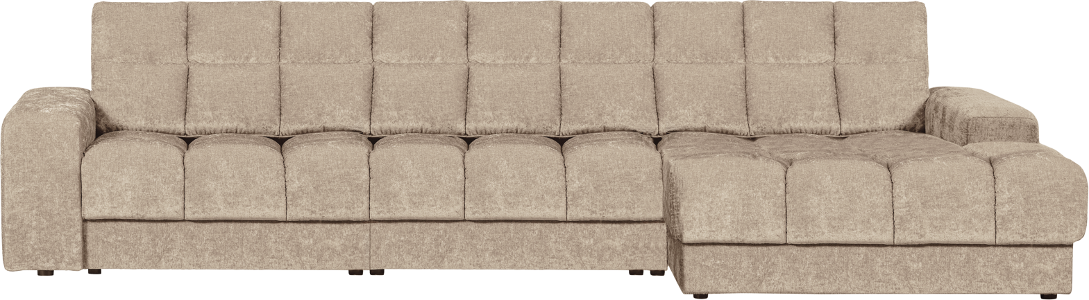 Nougat Second Date Chaiselong Højrevendt H78x162x316 Stof Woood Sofa