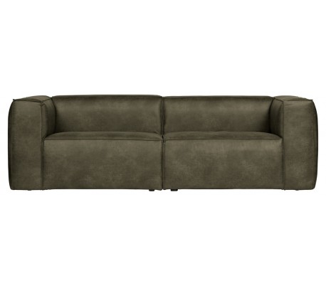 Grøn Bean Personers Læder 246 Vintage Army Woood Sofa