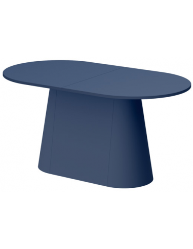 Capitol Ovalt Med Udtræk Mdf 160 208 Mat Navy Spisebord
