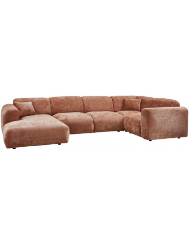 Cloud Højrevendt Chenille 345 198 Terracotta Bepurehome Sofa
