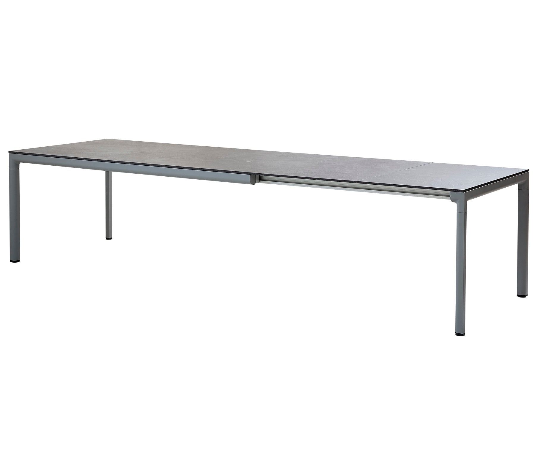 Cane Line Drop 120 Extension Light Grey Aluminium 200 Cane-line Spisebord