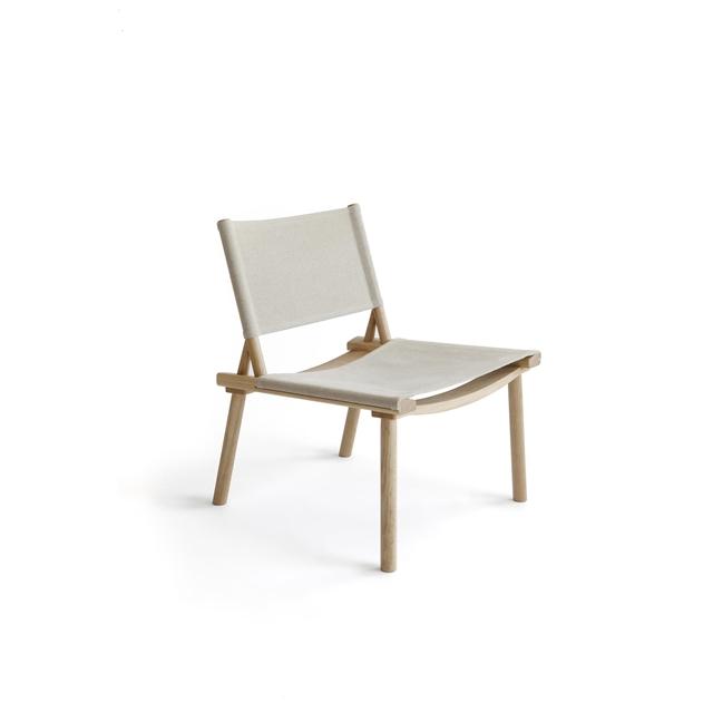 Eg, Røget Eg, L December Røget Linen Canvas Nikari Lænestol