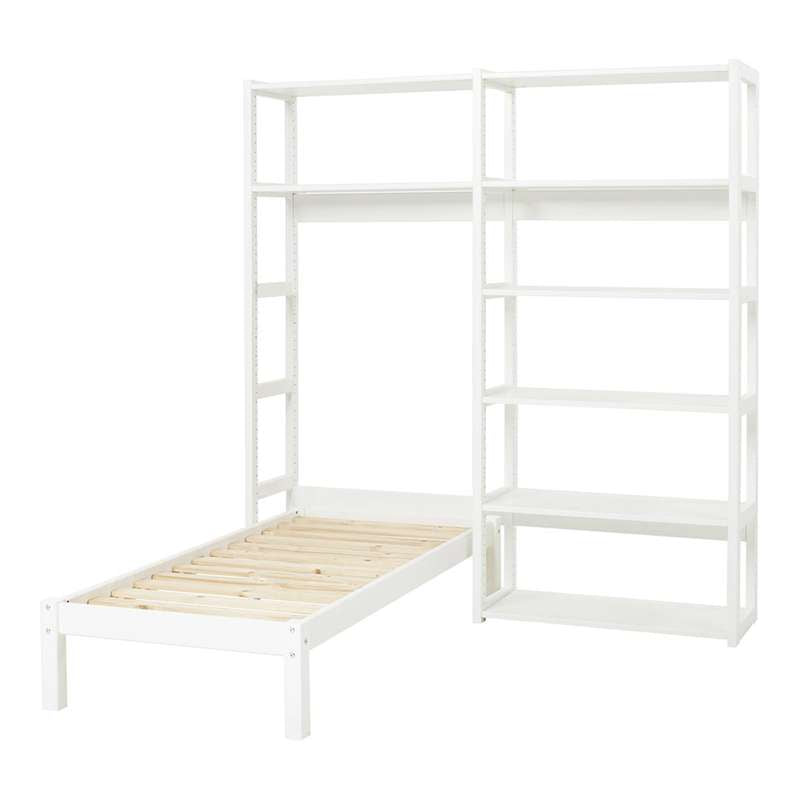 Hvid Storey Sektioner Hylder Seng Flere Størrelser Hoppekids Reol - 5706558036427