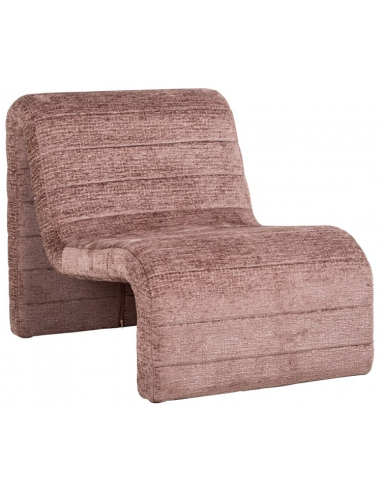 Pink Kelly Chenille H76 Lænestol