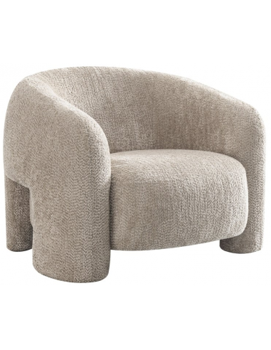 Milania Chenille Polyester B95 Beige Lænestol