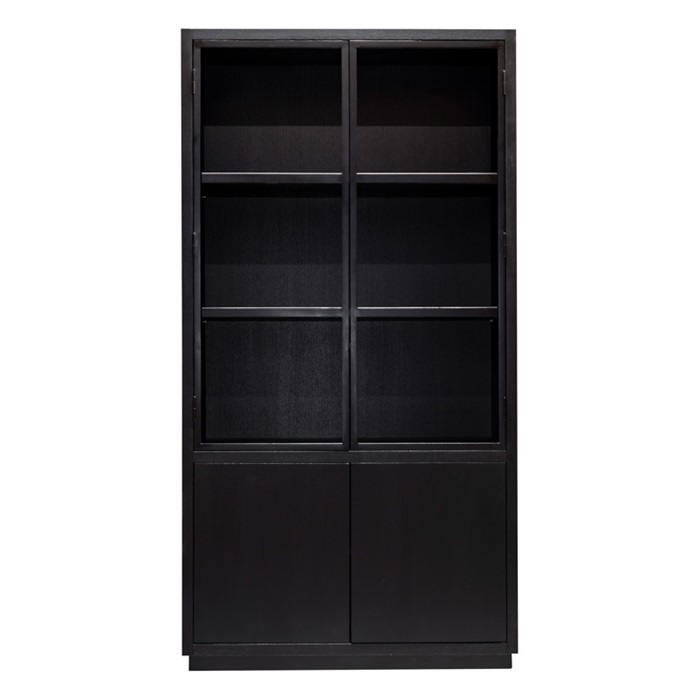 Sort Oakura Dører 230 Richmond Vitrineskab - 8720621603351