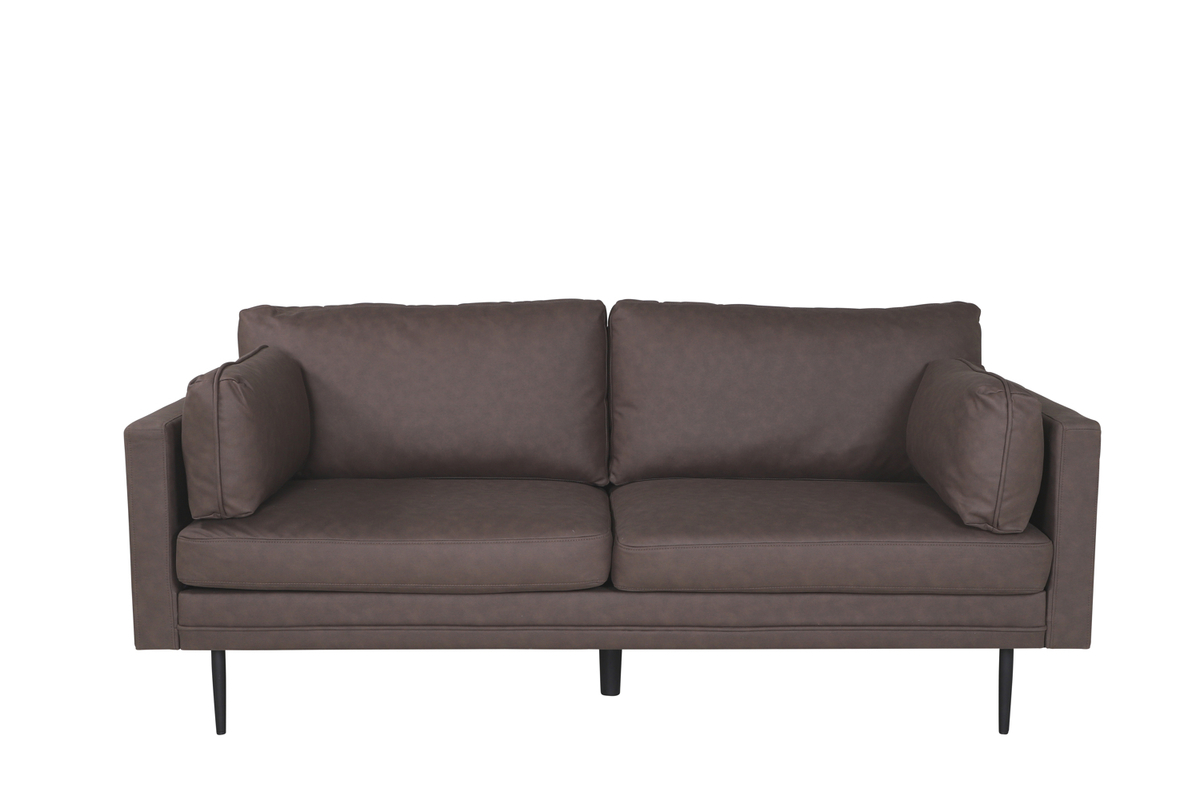 Sort Boom Pers Brun Mikrofiber Stål Venture Design Sofa - 7350118419168