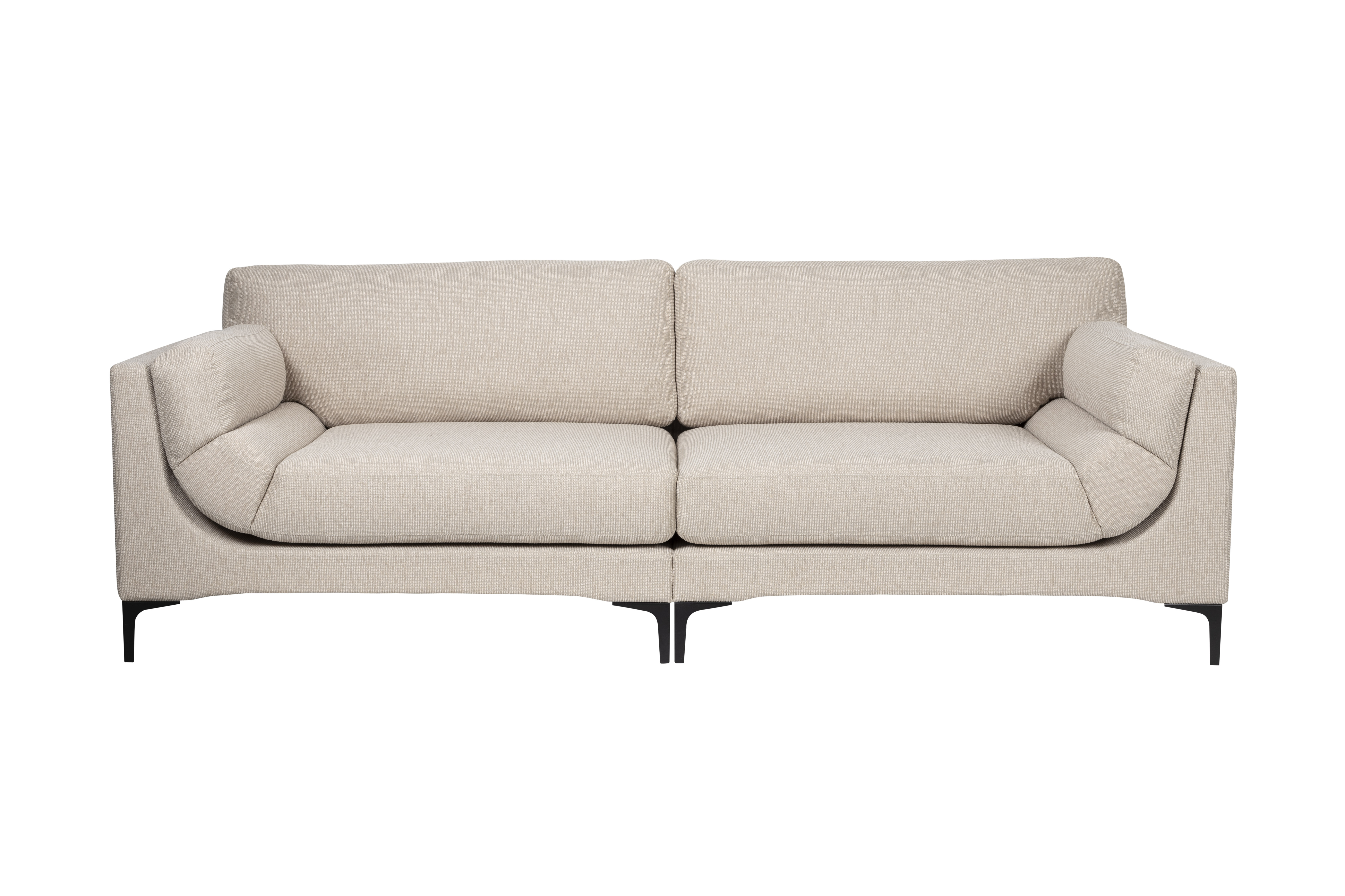 Beige Balkon Personers Polyester Stål Zuiver Sofa - 8718548068759