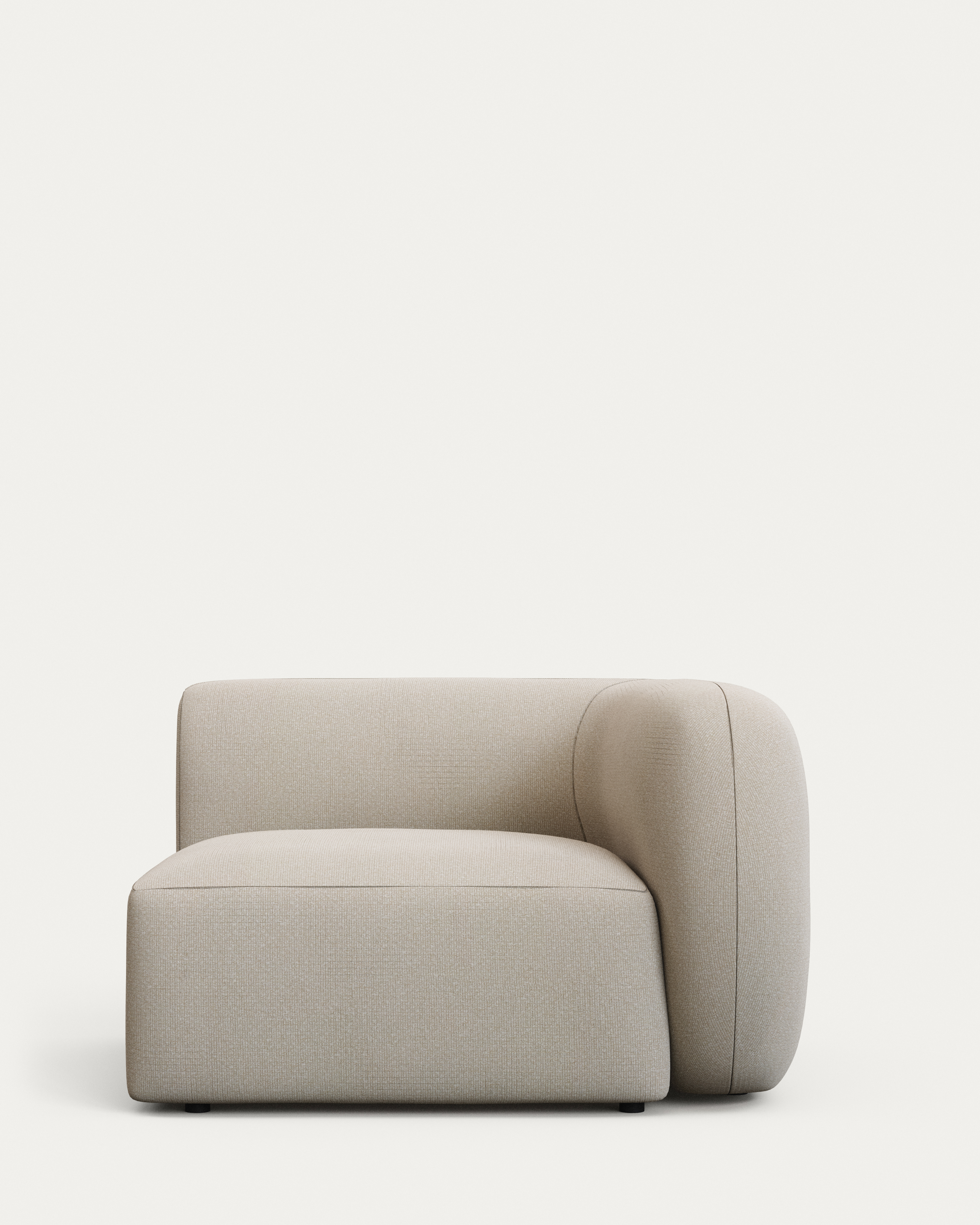 Creme Martina Personers Højre Sædemodul Ecru Chenille Kave Home Sofa - 8433840973401