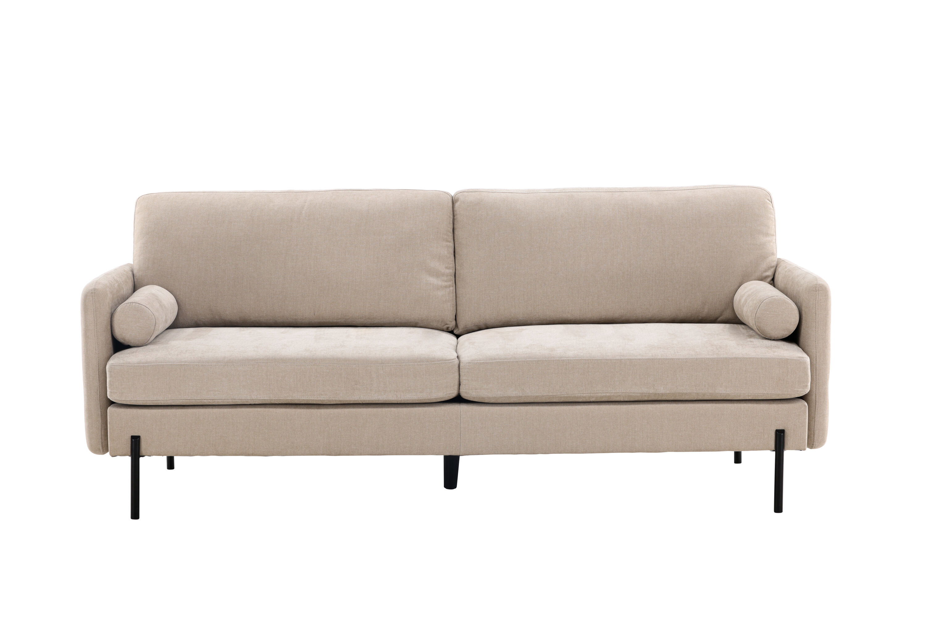 Antibes Pers Beige Velourstof Metal Venture Design Sofa - 7350107080386