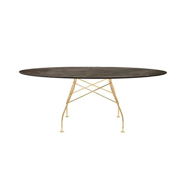 Glossy 192x118 Aged Bronze Guld Stel Kartell Spisebord - 8058967294217