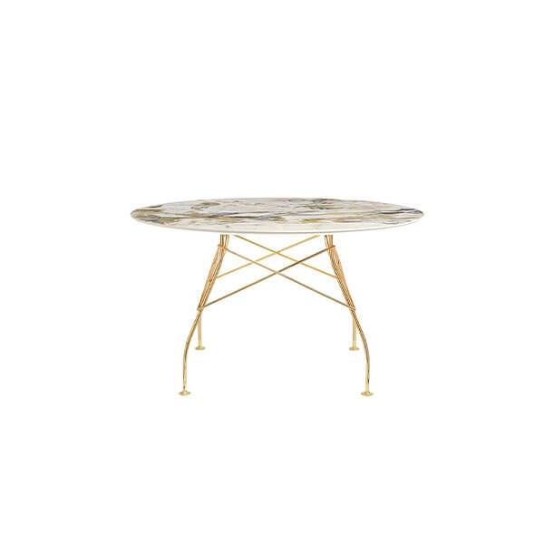 Glossy Ø128 Symphonie Guld Stel Kartell Spisebord - 8058967293890