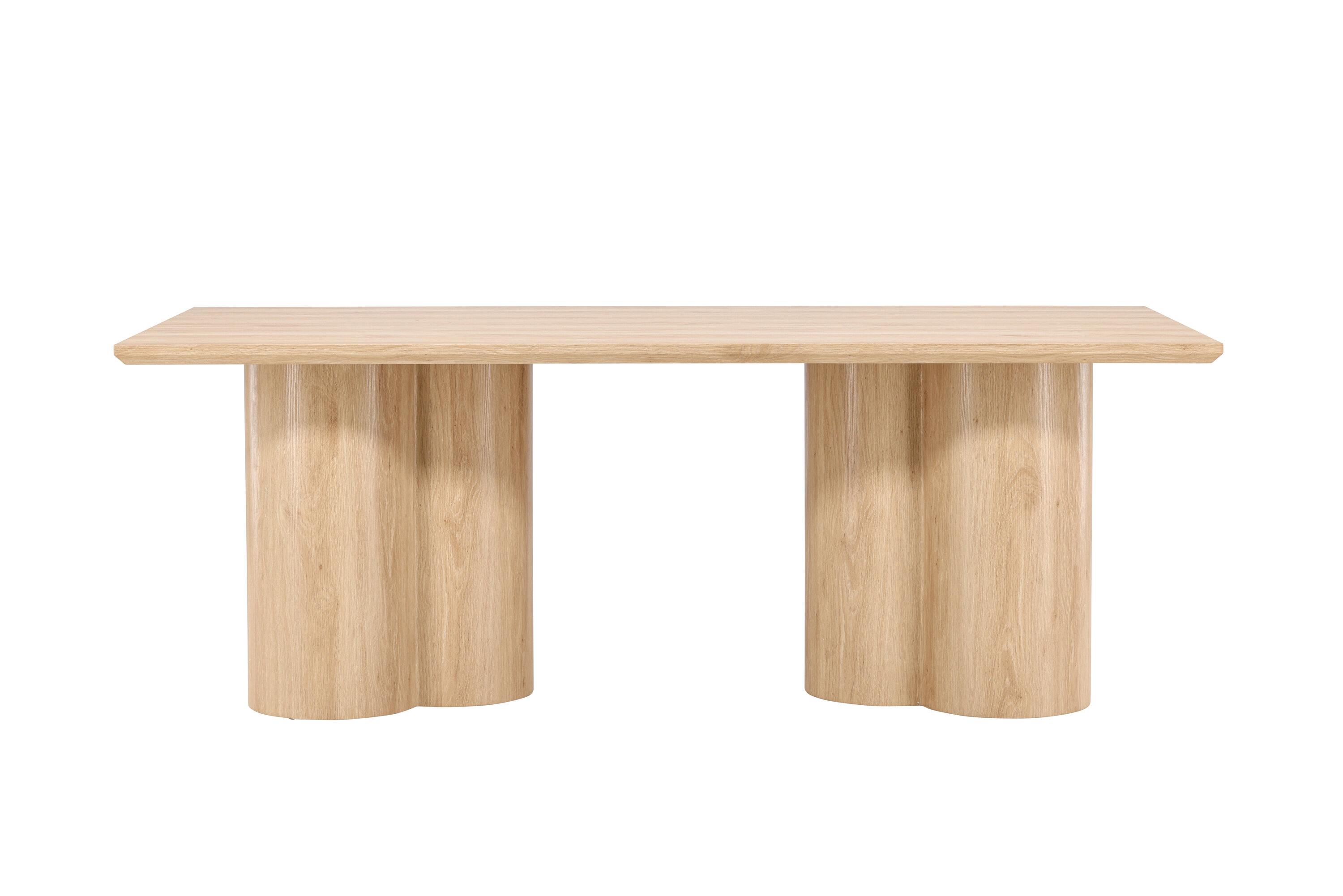 Hvid Olivia Rektangulær Vasket Mdf 100x210 Venture Design Spisebord - 7340220823632