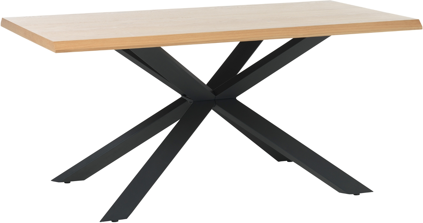 Natur Arno H75x90x160 Egetræ Metal Nordique Design Spisebord - 5704745096650