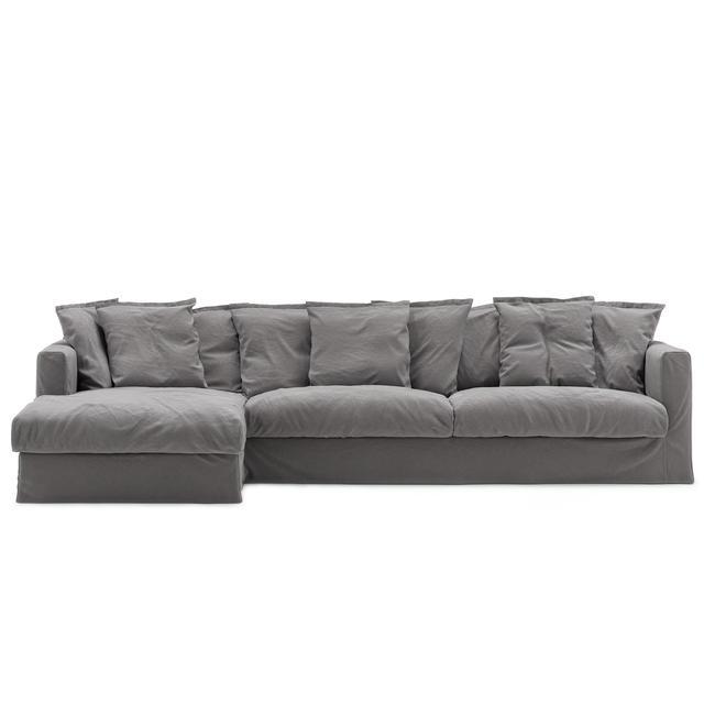 Grå Grand Air Personers Divan Venstre Decotique Sofa