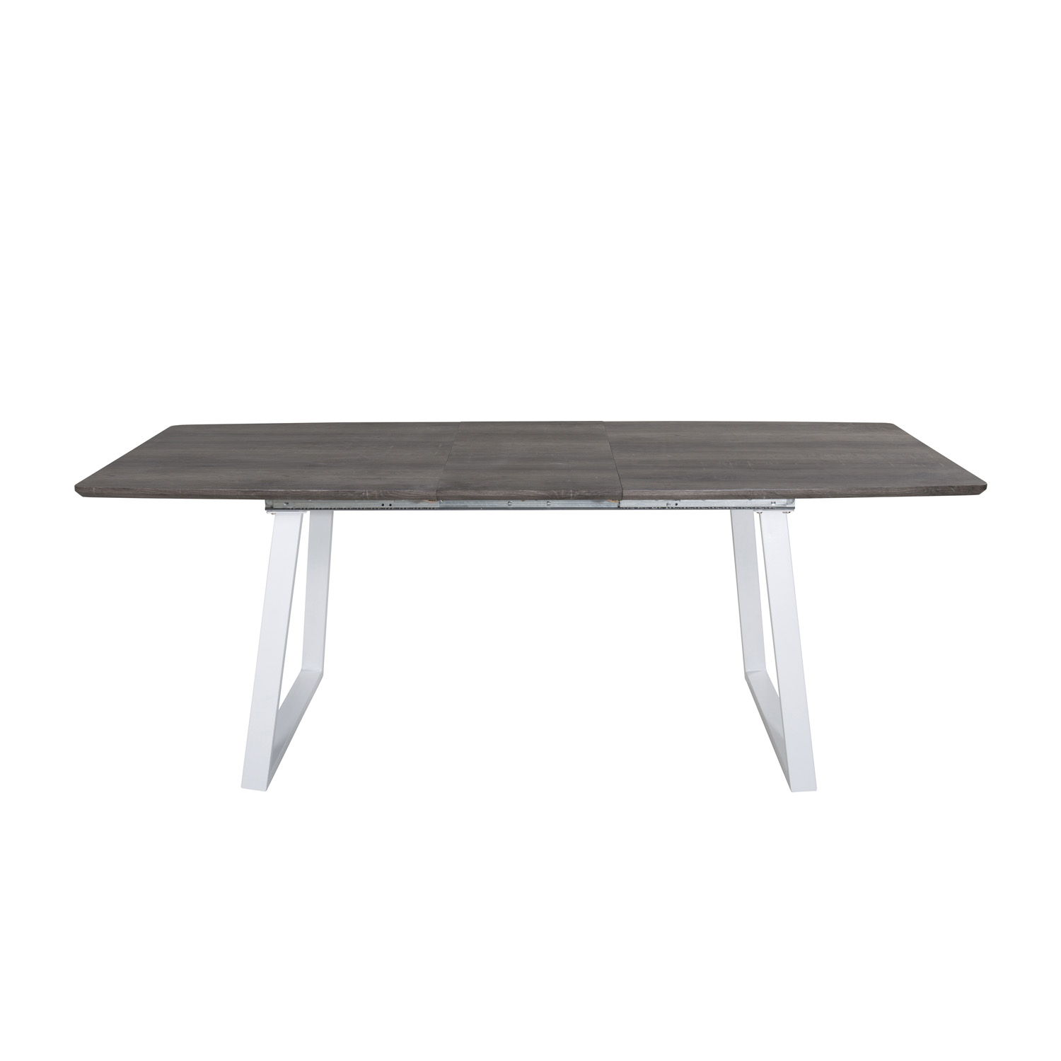 Hvid Inca Butterflybordplade Grå Mdf Metal 160x85 Venture Design Spisebord - 7350107089242