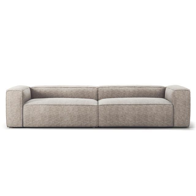 Champagne, Beig Grand Personers Champagne Beige Decotique Sofa - 7340185014021