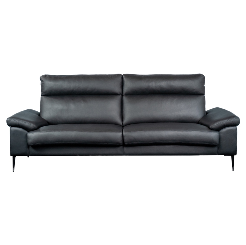 Sort Grandiosa Personers Læder Comfort Living Sofa