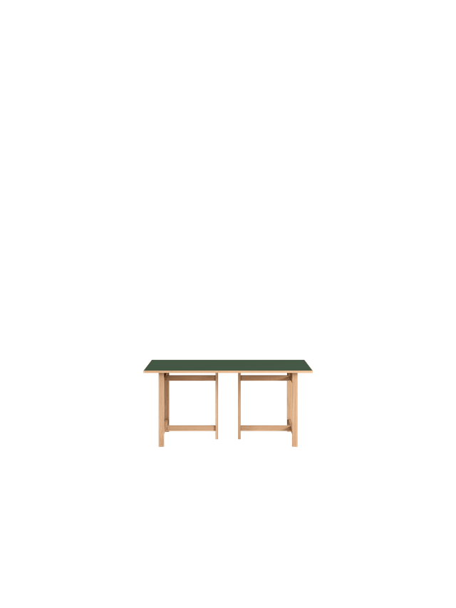 Grøn Rectangular 160x90 Moebe Spisebord - 5713520021091