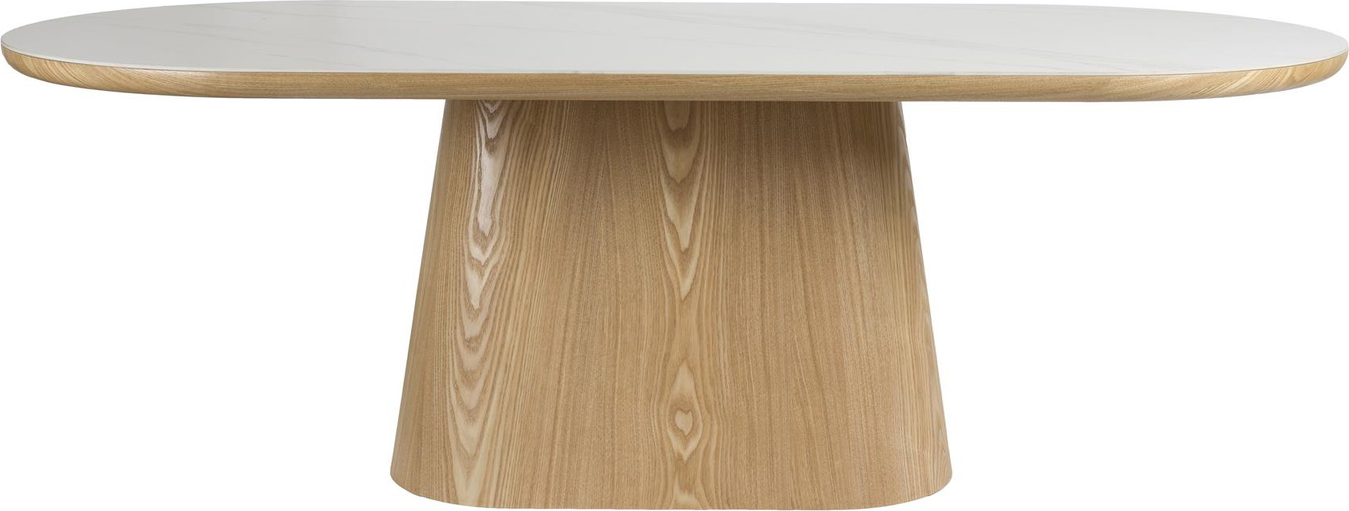 Natur Almira Egetræsfiner : 180 : : Studio White Spisebord - 8718548102637