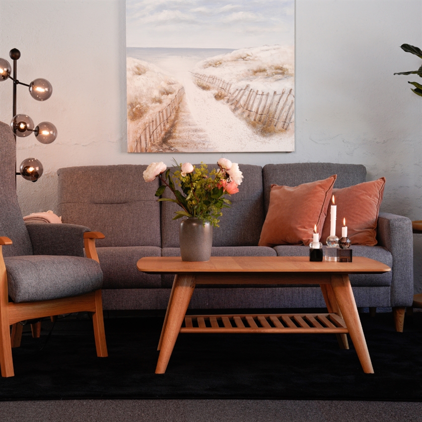 Sanne Grå Personers Comfort Living Sofa