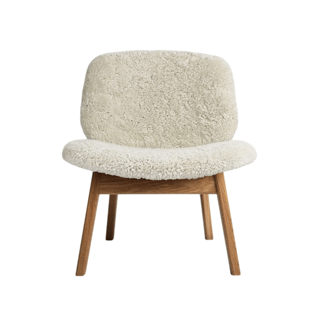 Oileret Eg, She Collection Pandora Polstret Olieret Sheepskin Moonlight Ro Collection Lænestol - 5712129044395