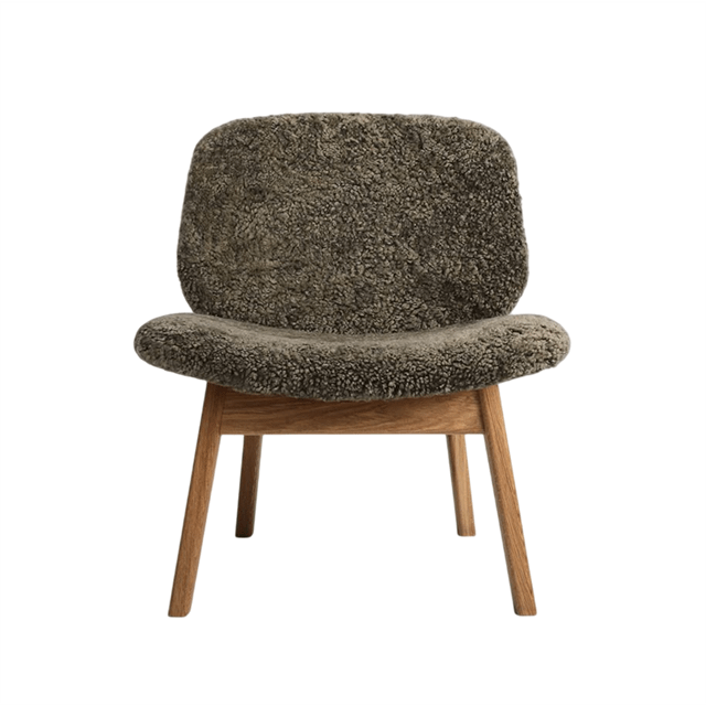 Oileret Eg, She Collection Pandora Polstret Olieret Sheepskin Sahara Ro Collection Lænestol - 5712129044401
