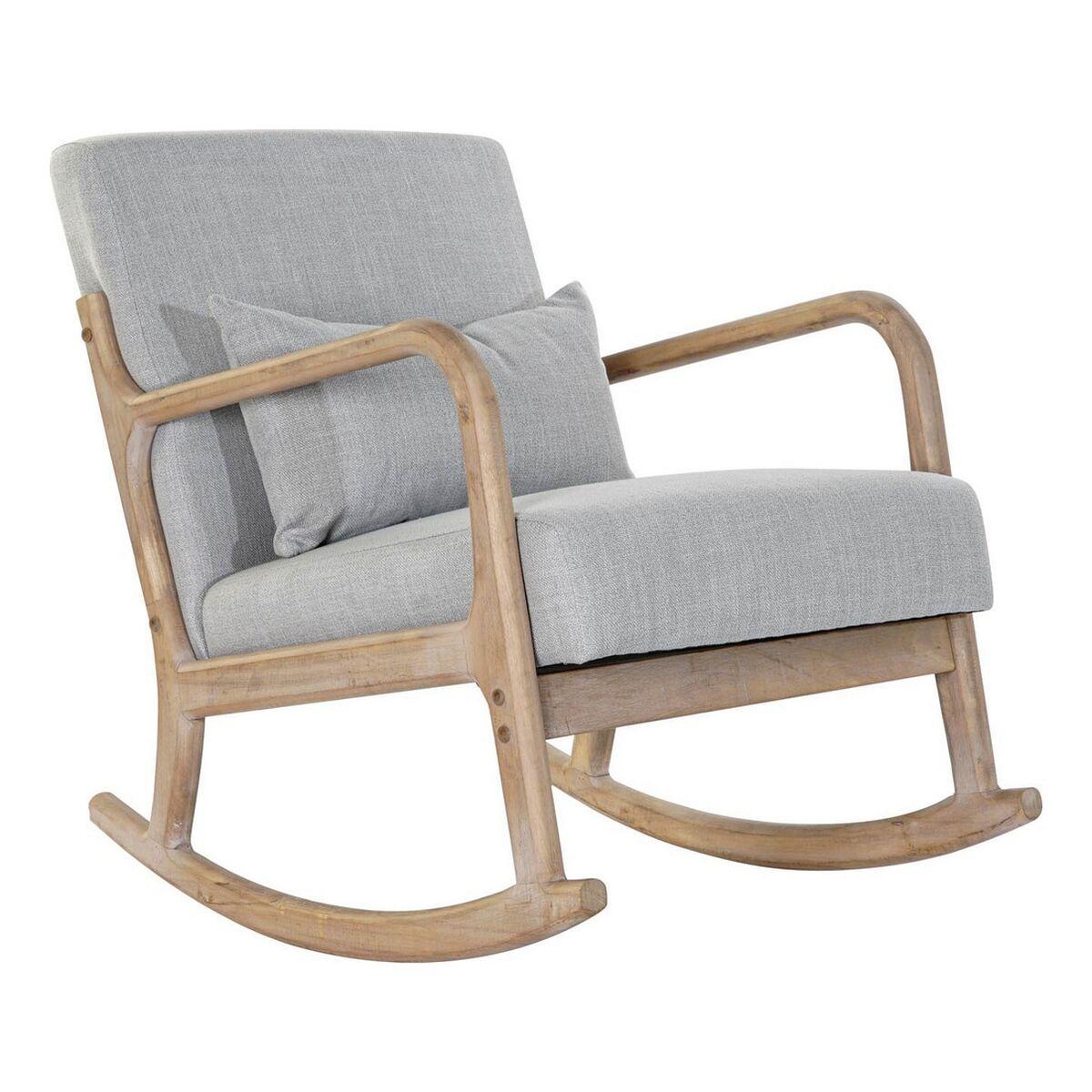 179429 Grå Natur Lysegrå Gummitræ Sixties Dkd Home Decor Lænestol - 8424001794294