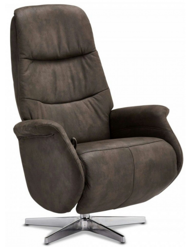 Alta Med Vippefunktion Polyester H114 Krom Taupe Lænestol