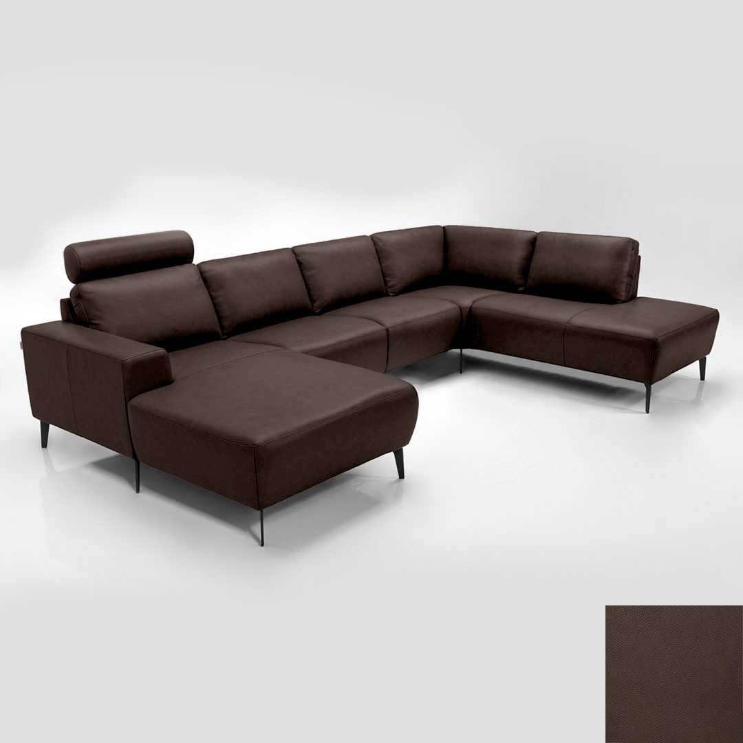 Napoli Semianilin Læder Semianalin 320 Marrone Hjort Knudsen Sofa